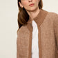 Zip Up Sweater Jacket by Sanctuary in Heather Cocoa