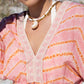 Kate Caftan by Ex Voto in Peach Blossom Tie Dye