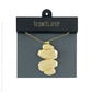 Kurva Necklace by Texture in Gold