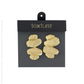 Kurva Earrings by Texture in Gold