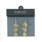 Bengawan Flow Earrings by Texture in Gold