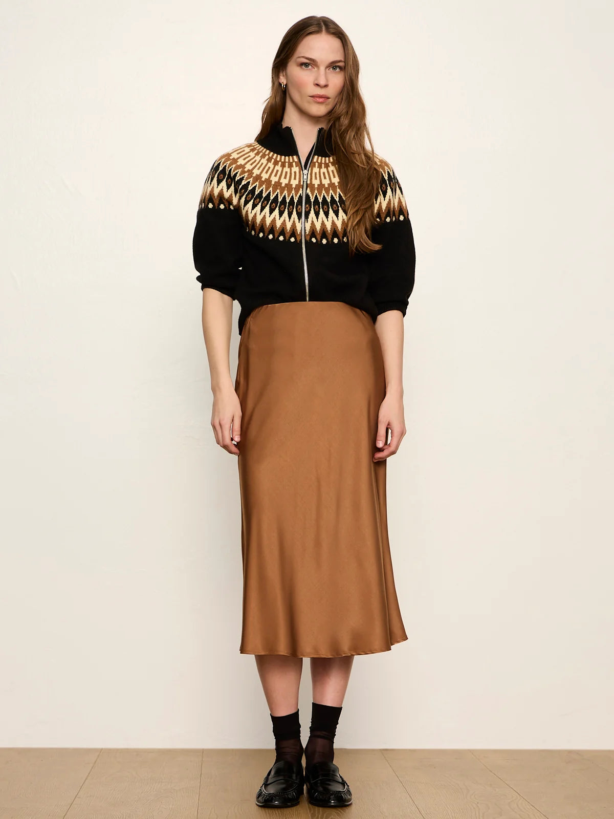 Everyday Midi Skirt by Sanctuary in Cocoa Powder
