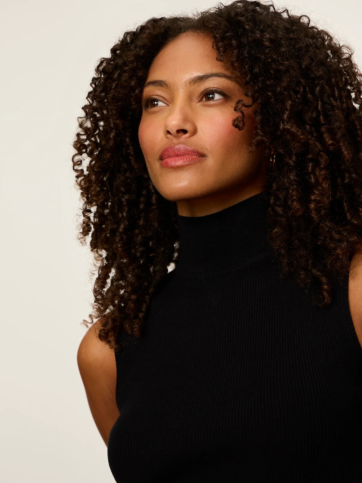 Nova Mock Neck Tank by Sanctuary in Black