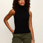 Nova Mock Neck Tank by Sanctuary in Black