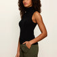 Nova Mock Neck Tank by Sanctuary in Black