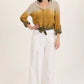 Porter Blouse by Wearables in Tricolor Ombre
