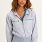 Karney Distressed Bomber by XCVI in Spry Blue