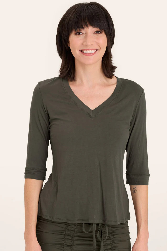 Principle Top by Wearables in Olive