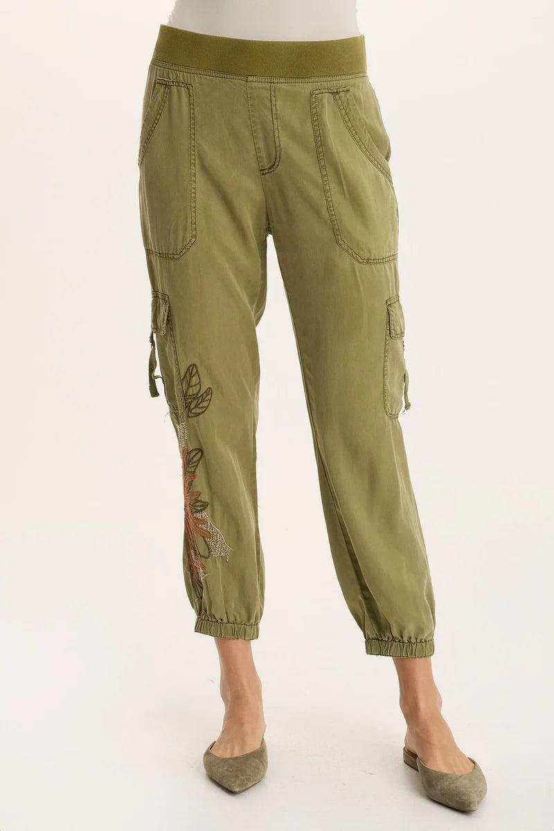 Embroidered Darri Jogger by XCVI in Thicket