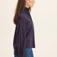 Lohan Ruffle Top by Wearables in Navy