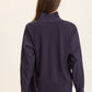 Lohan Ruffle Top by Wearables in Navy