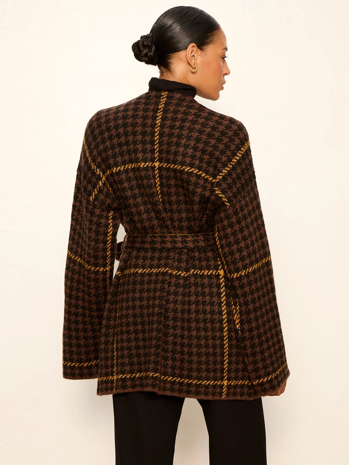 Jacquard Coatigan by Sanctuary in Golden Plaid