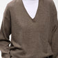 Tally Monika V-Neck Sweater by InWear in Chocolate Torte Melange Brown