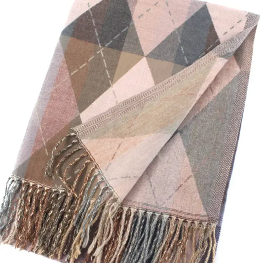 Argyle Wrap by Pretty Persuasions in Pink