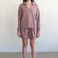 Relaxed Drawstring Sweatshorts by elle grey in Antler Pink
