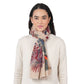 Woodland Embroidered Scarf by Vismaya Scarves in Vanilla