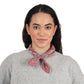 Rodeo Lassie Embroidered Bandana by Vismaya Scarves in Deco Rose