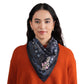 Rodeo Lassie Embroidered Bandana by Vismaya Scarves in Navy