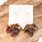 Hyacinth Tiered Earring on Marquis Hook by Virtue Jewelry in Tortoise Shell