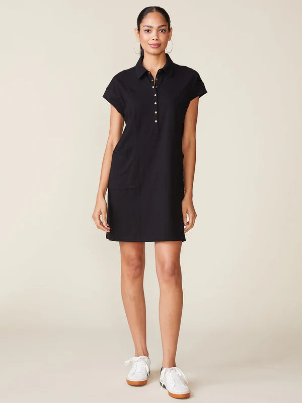 Slub Snap Dress by ANTHEM the label in Black