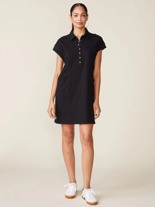 Slub Snap Dress by ANTHEM the label in Black