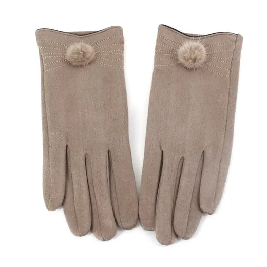 Helena Gloves by Pretty Persuasions in Khaki