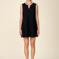 Textured Knit Dress with Notch by ANTHEM the label in Black
