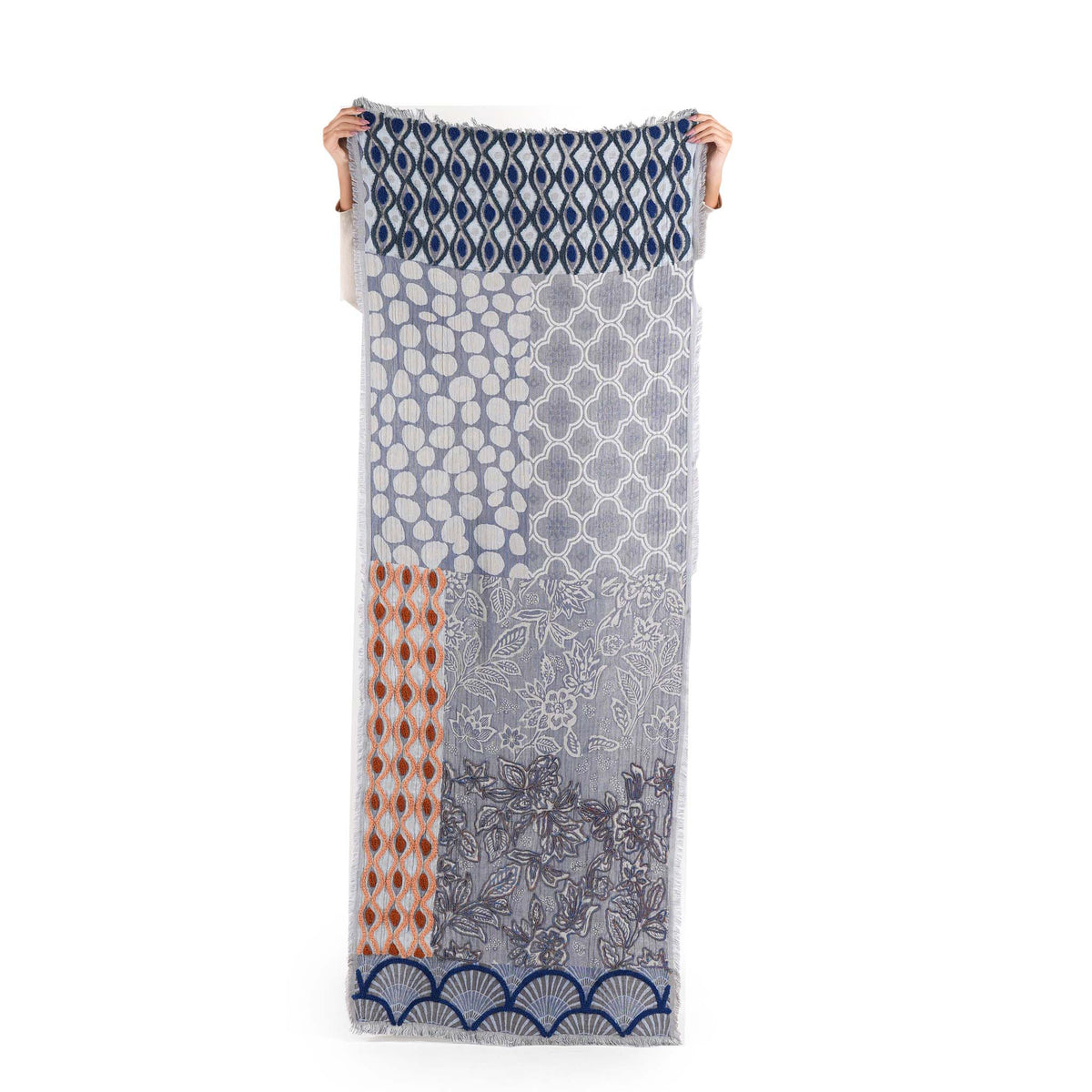 Scarf by Vismaya Scarves in Indigo Blue