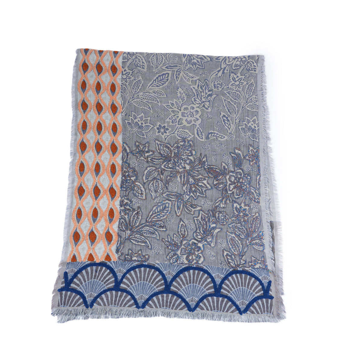 Scarf by Vismaya Scarves in Indigo Blue
