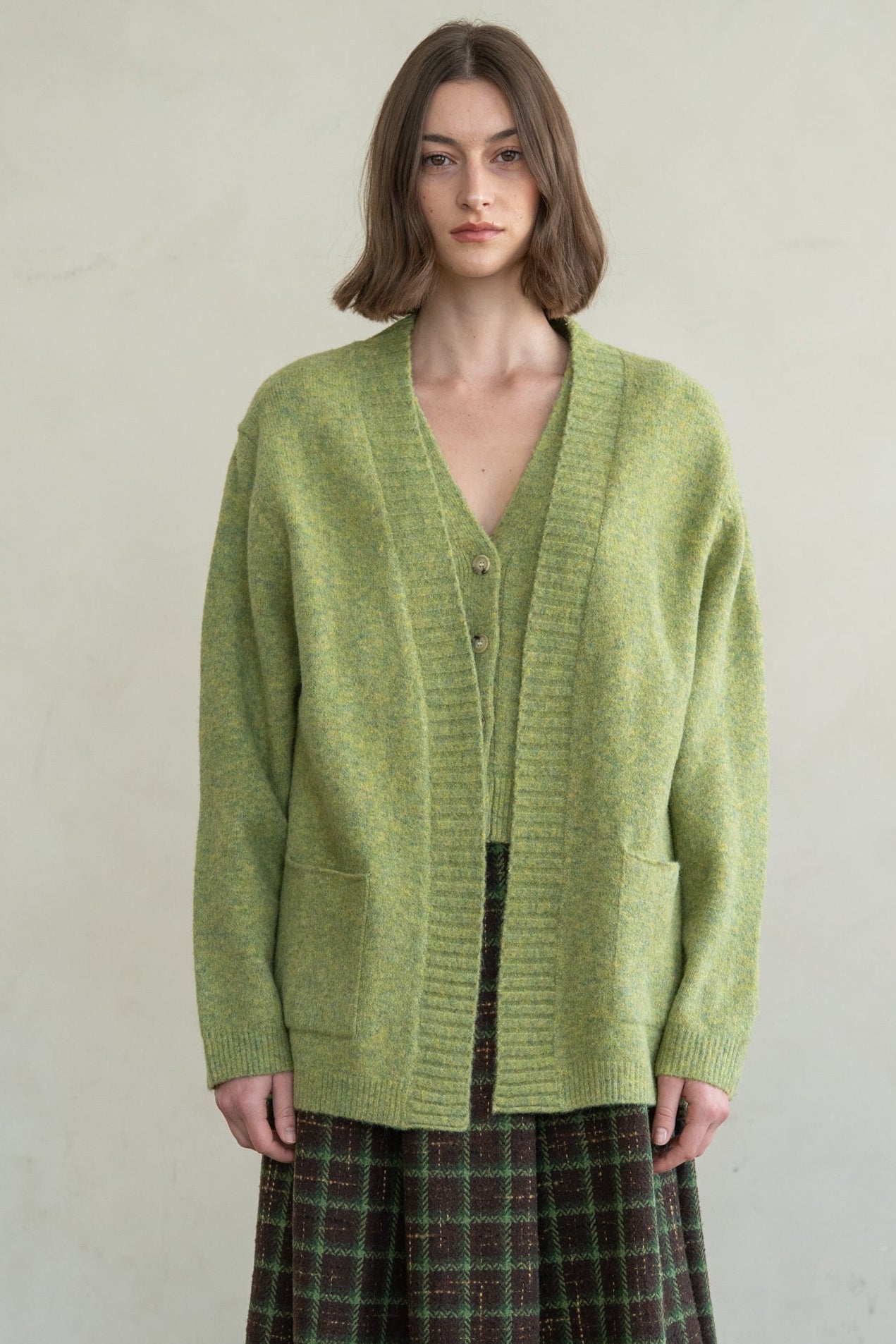 Cardigan by elle grey in Green