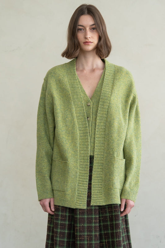 Cardigan by elle grey in Green