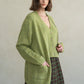 Cardigan by elle grey in Green