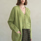 Cardigan by elle grey in Green