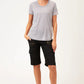 Zola Bermuda Short by Wearables in Black