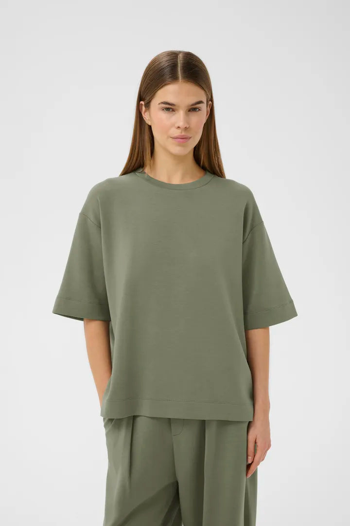 Pannie Oversize T-Shirt by InWear in Mulled Basil