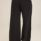 Kaj Wide Leg Pant by Wearables in Black