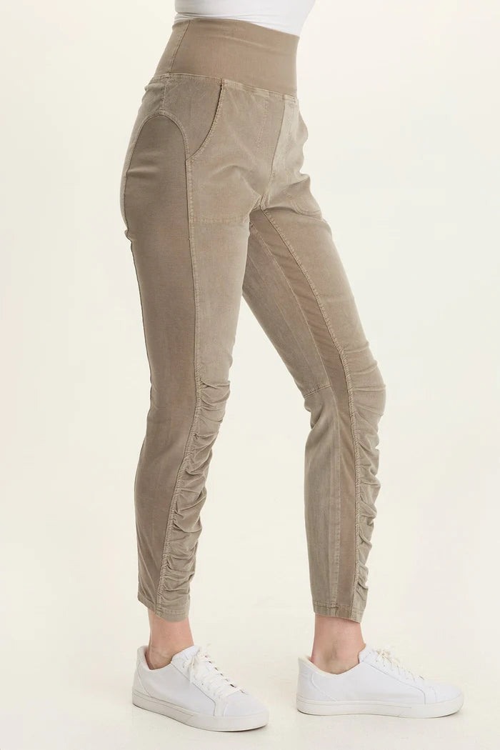 Cord Penny Legging by Wearables in Truffle