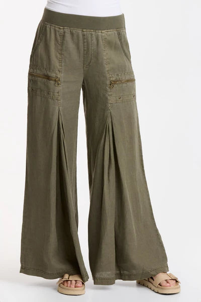 Darja Wide Leg Pant by XCVI in Kombu