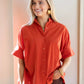 Cass Blouse by Ex Voto in Red Clay