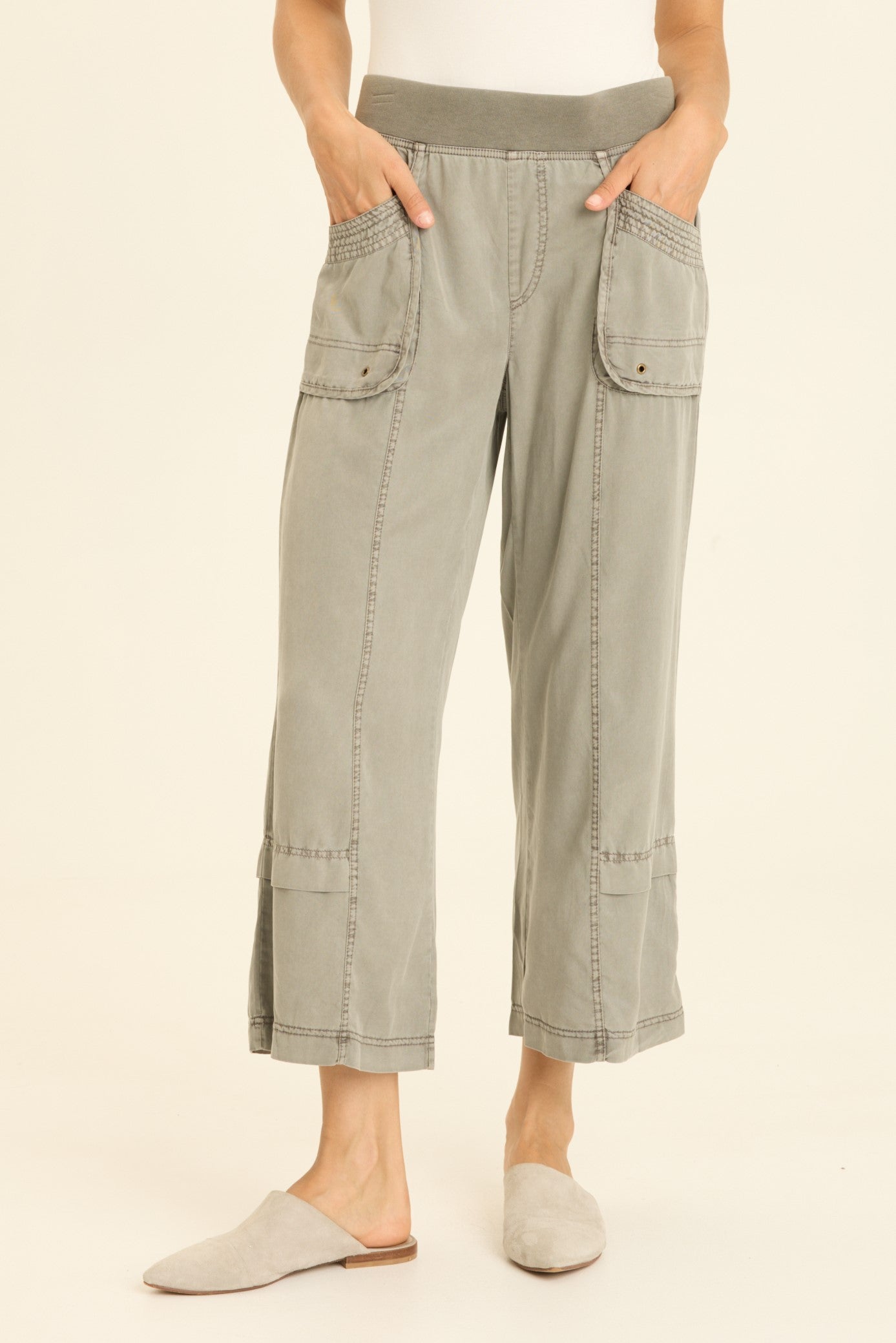 Mallis Gaucho Pant by XCVI in Magnetic Grey