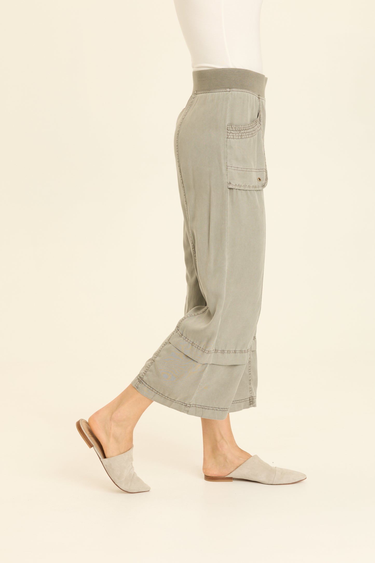 Mallis Gaucho Pant by XCVI in Magnetic Grey
