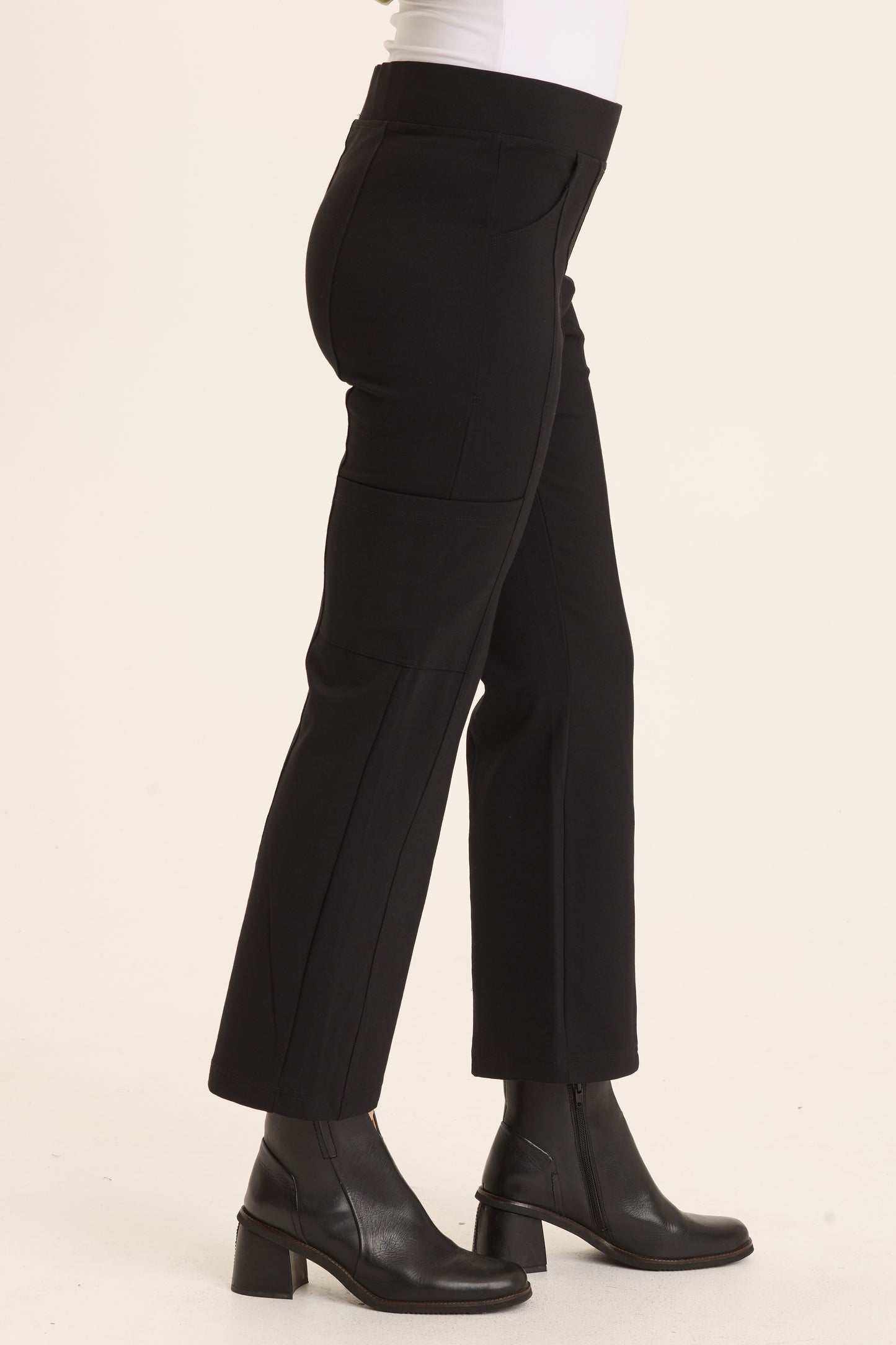 Barcelona Flare Leg Pant by Wearables in Black