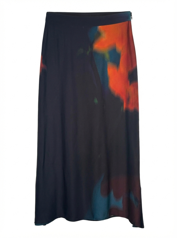 Skirt by La Fee Maraboutee in Marine/Curcuma