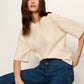 Diamond Stitch Sweater Tee by Sanctuary in Bone