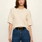 Diamond Stitch Sweater Tee by Sanctuary in Bone