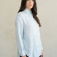 Striped Linen Essential Shirt by elle grey in Blue Stripe