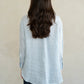 Striped Linen Essential Shirt by elle grey in Blue Stripe