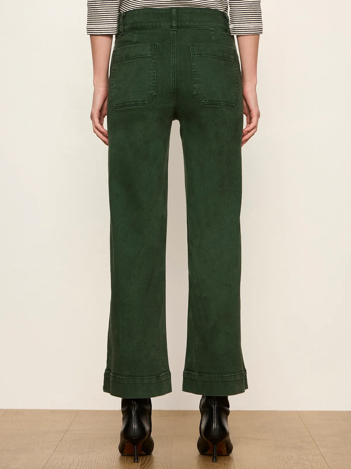 Chelsea Wide Leg Pant by Sanctuary in Washed Forest