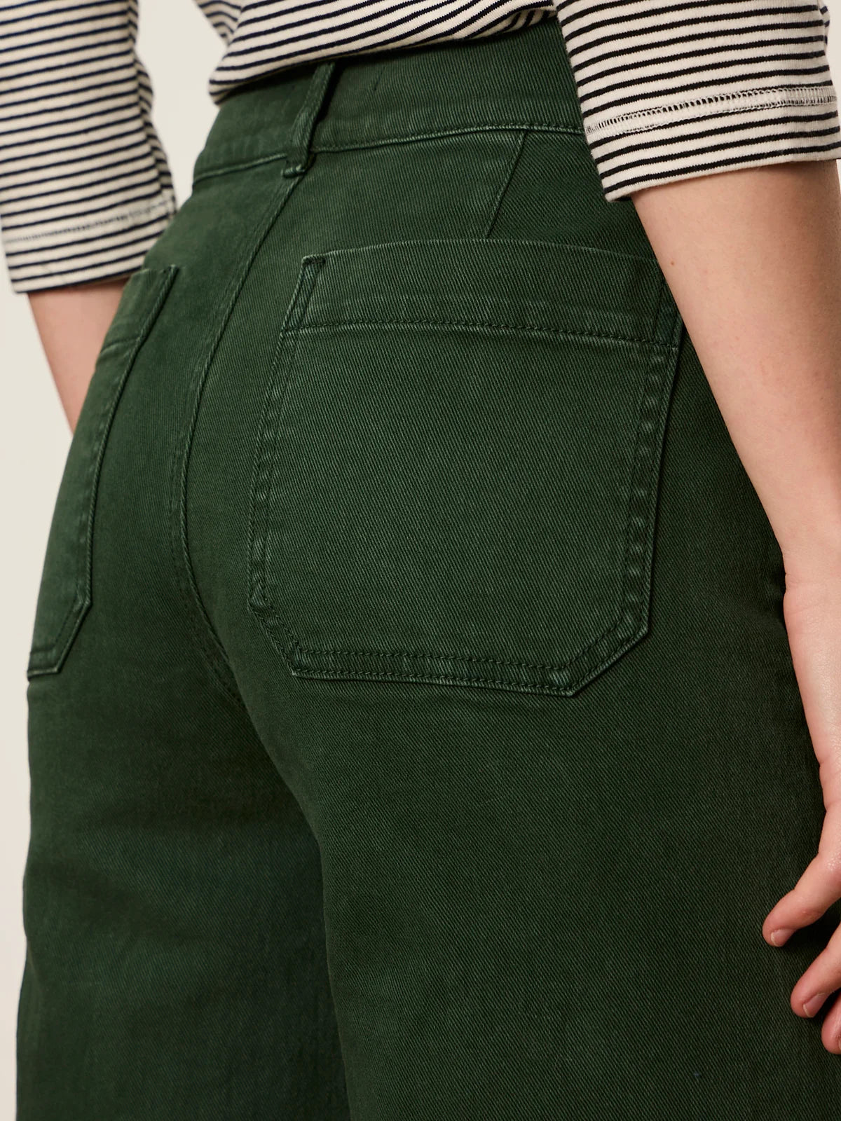 Chelsea Wide Leg Pant by Sanctuary in Washed Forest