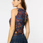 Florence Mesh Tank Top AMB Designs in Dragon Rose